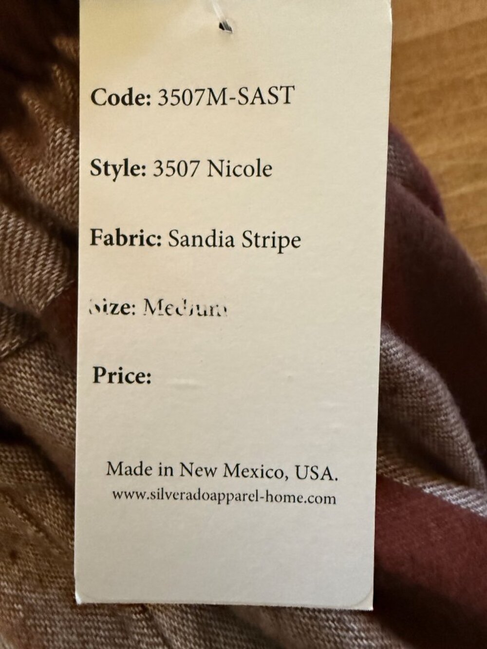 Silverado Apparel - Nicole Fringe Sandia Striped Pants - M - Made in the USA - Picture 11 of 12